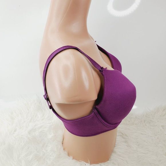 Victoria's Secret Women's Plum Underwired Lined Full Coverage T-Shirt Bra Sz 38C - Picture 3 of 8